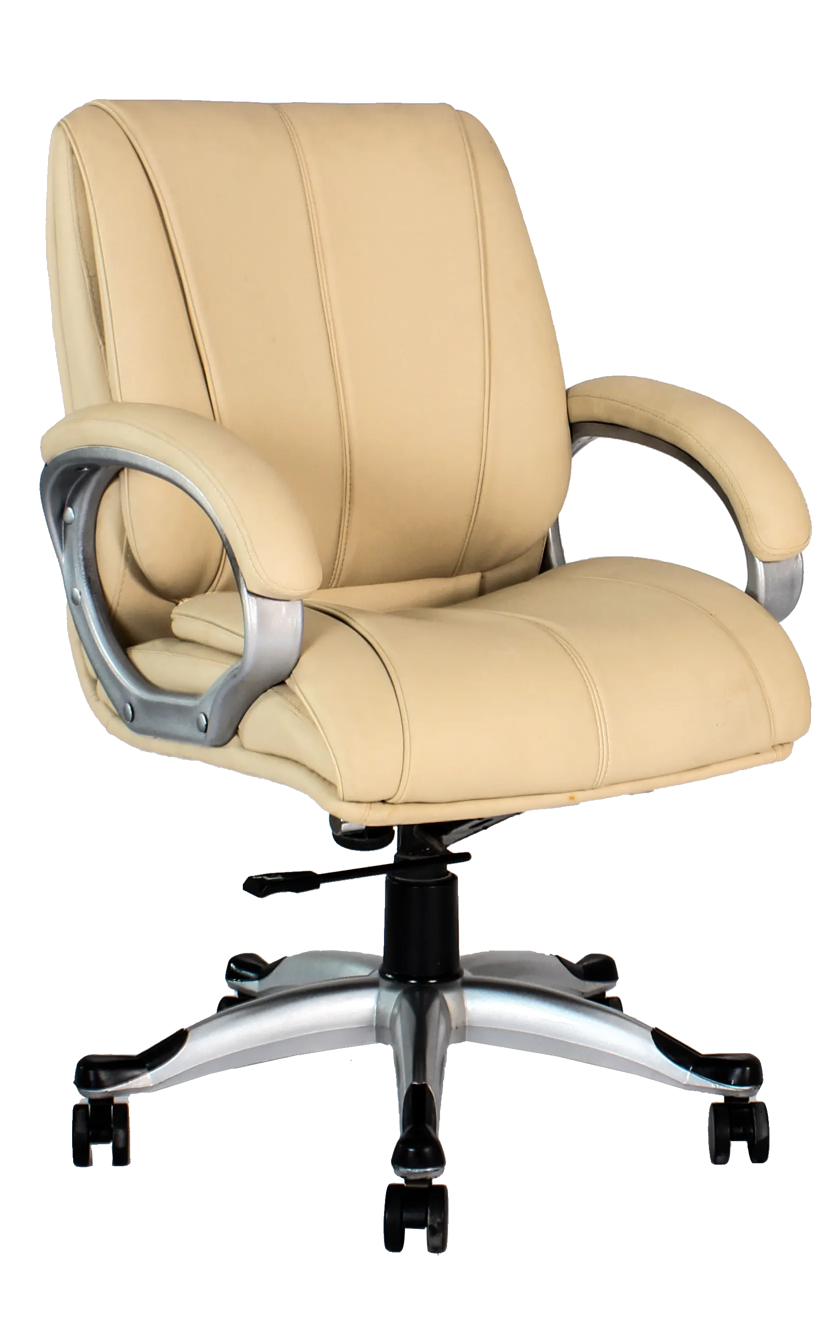Bold - Executive Chairs In beige color With Side view