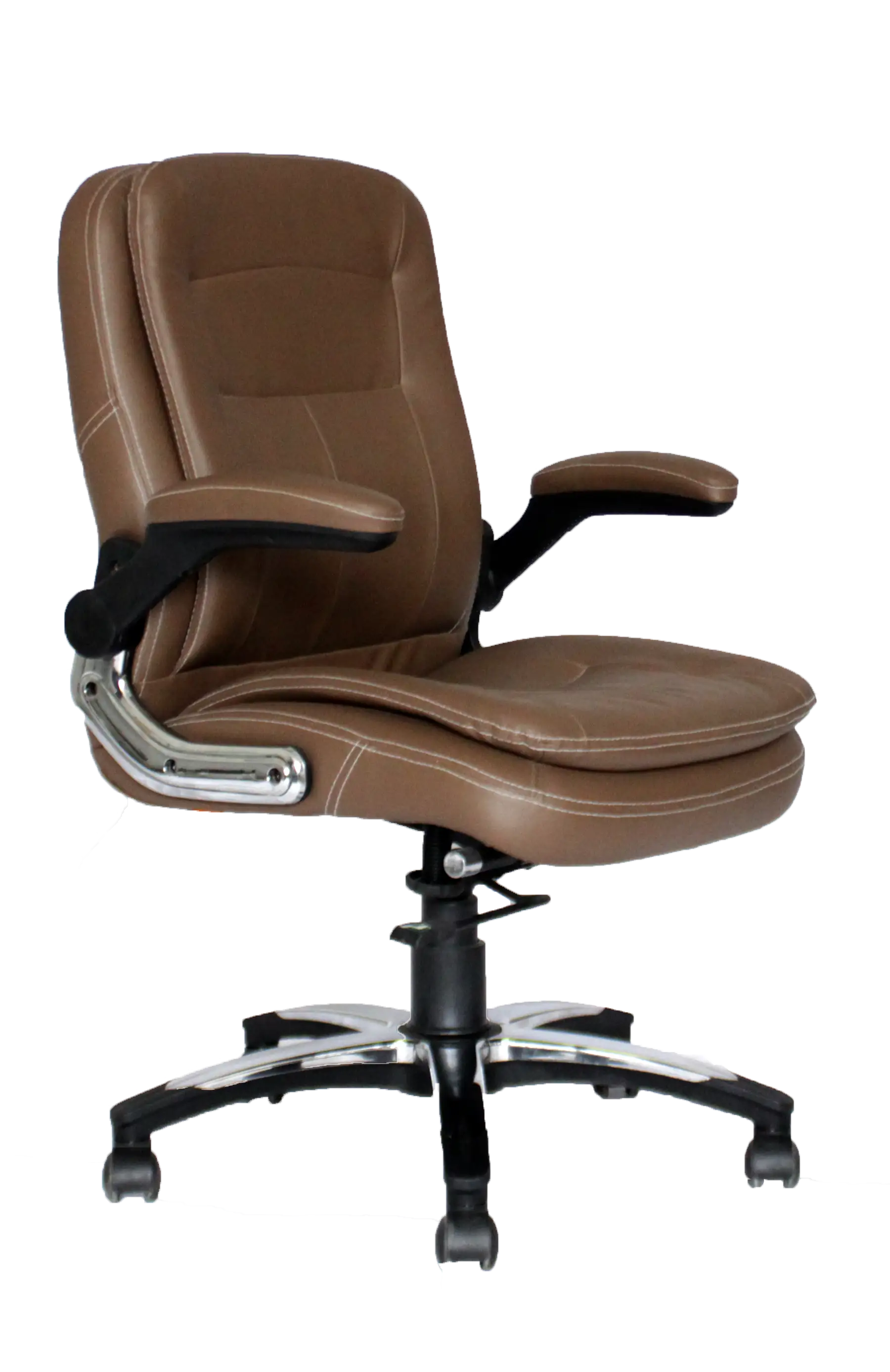Bold - Executive Chairs In Brown color With Side view