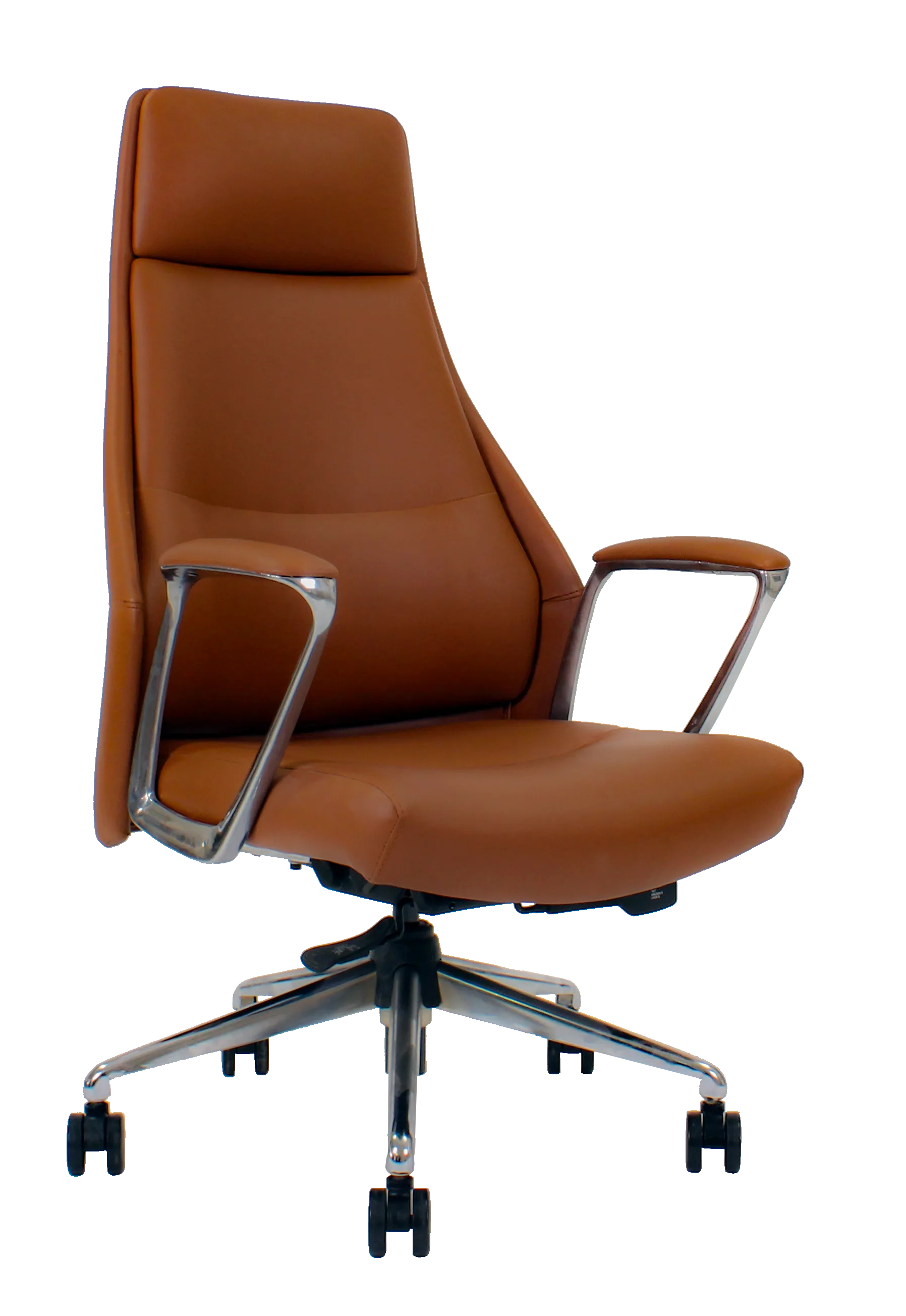 Bold - Executive Chairs In brown color With Side view