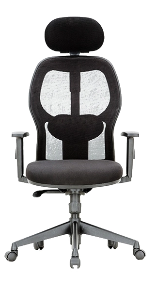 Management Chair - In Black Color With Front View