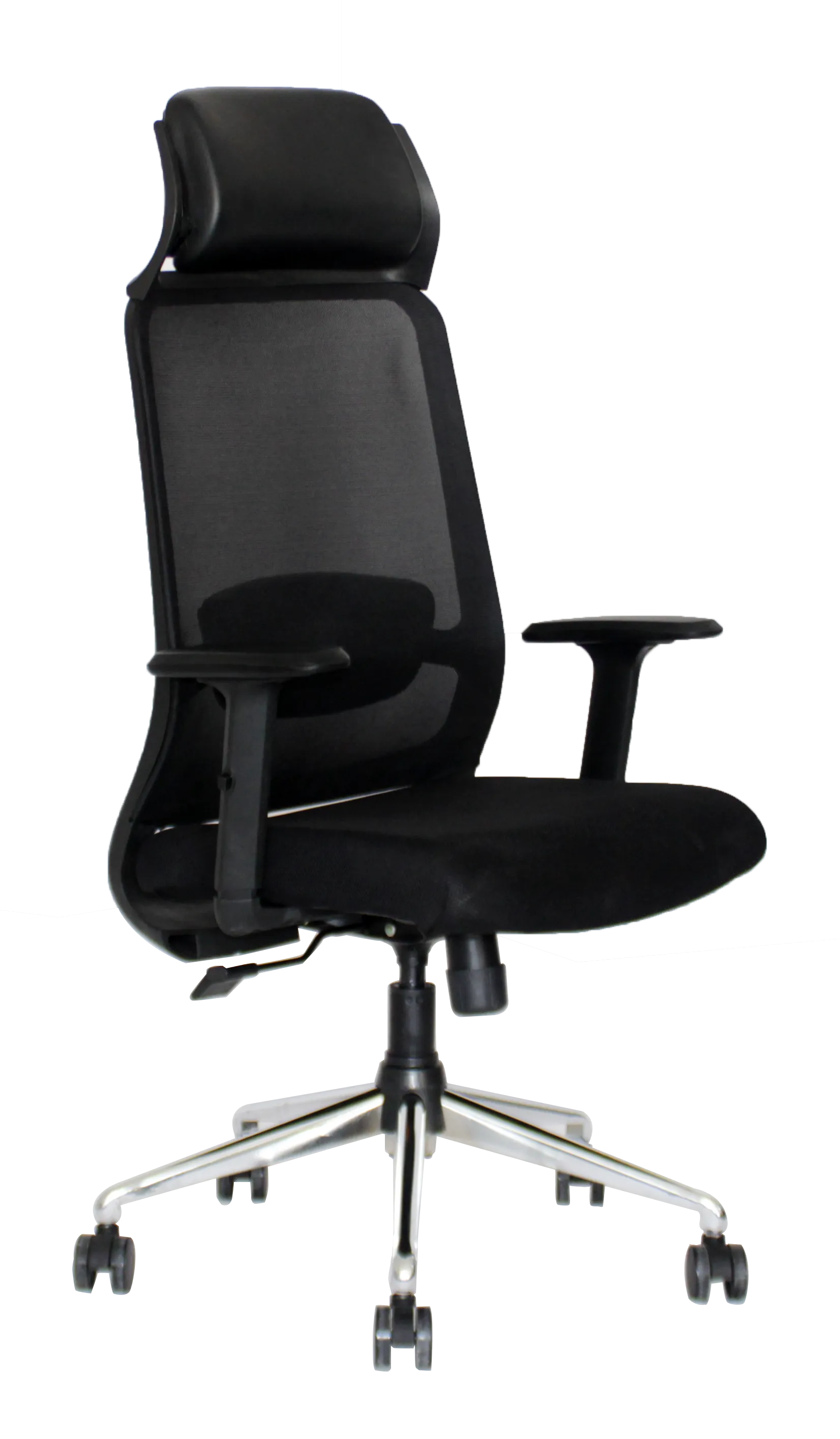 Management Chair - In Black Color With Side View