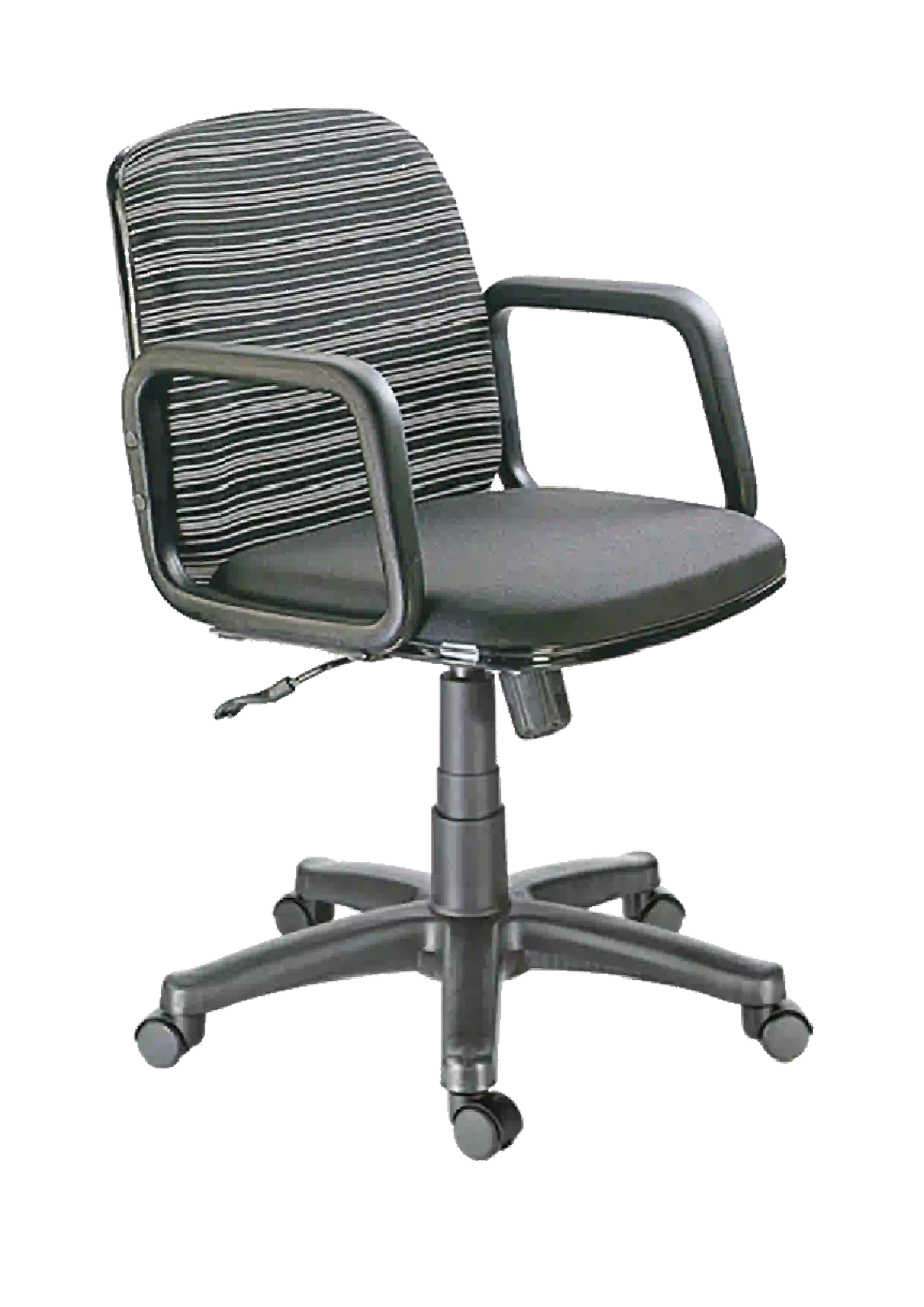 Management Chair - In Black Color With Side View 
