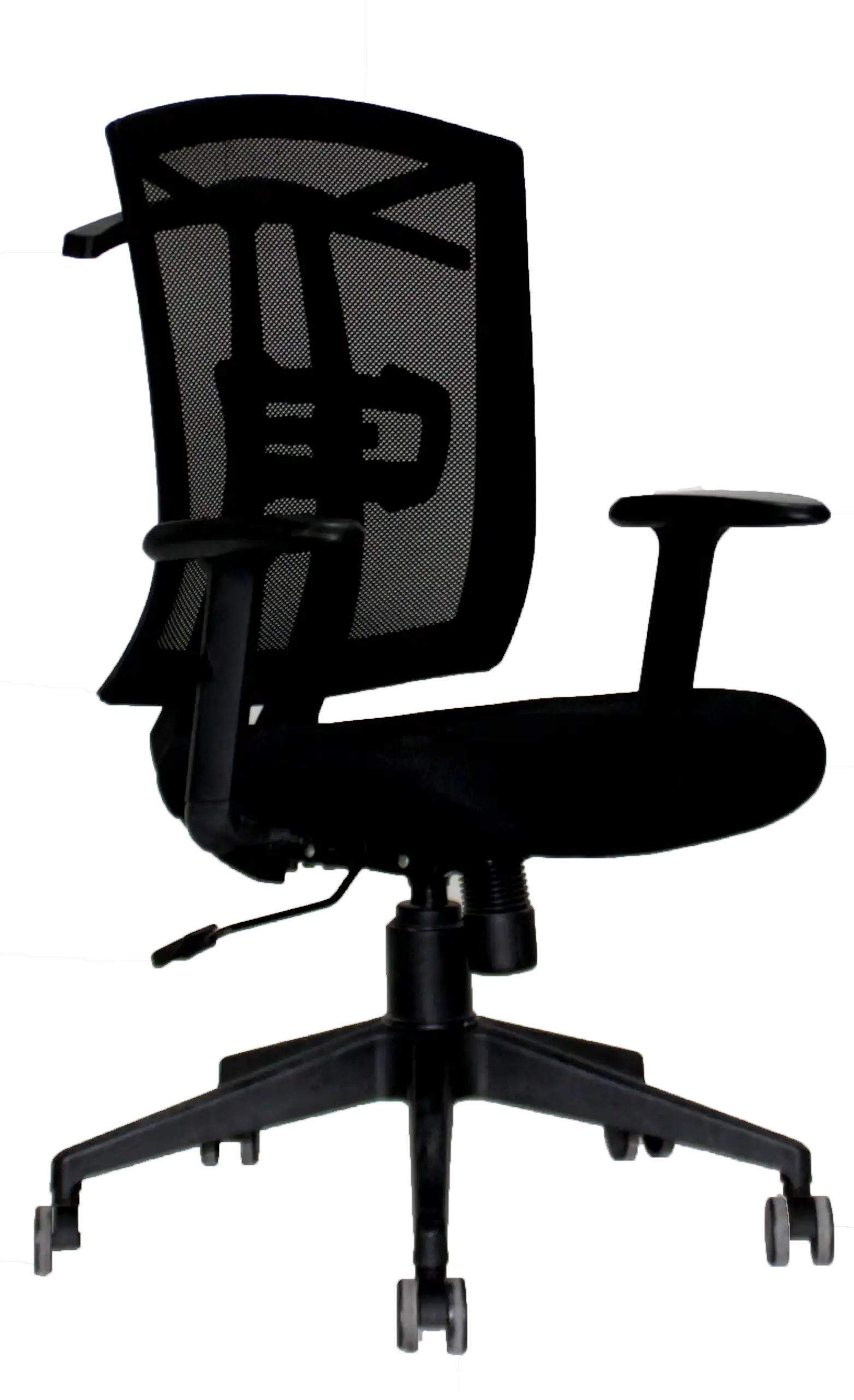 Management Chair - In Black Color  With Side View