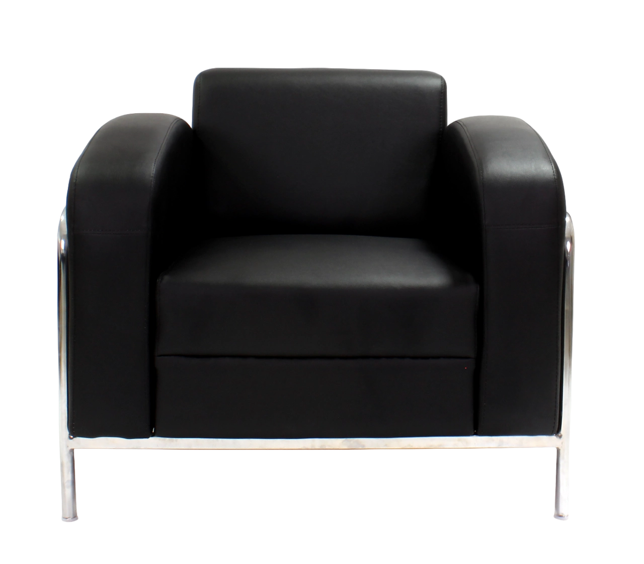 Sofa -In Black Color With Front View