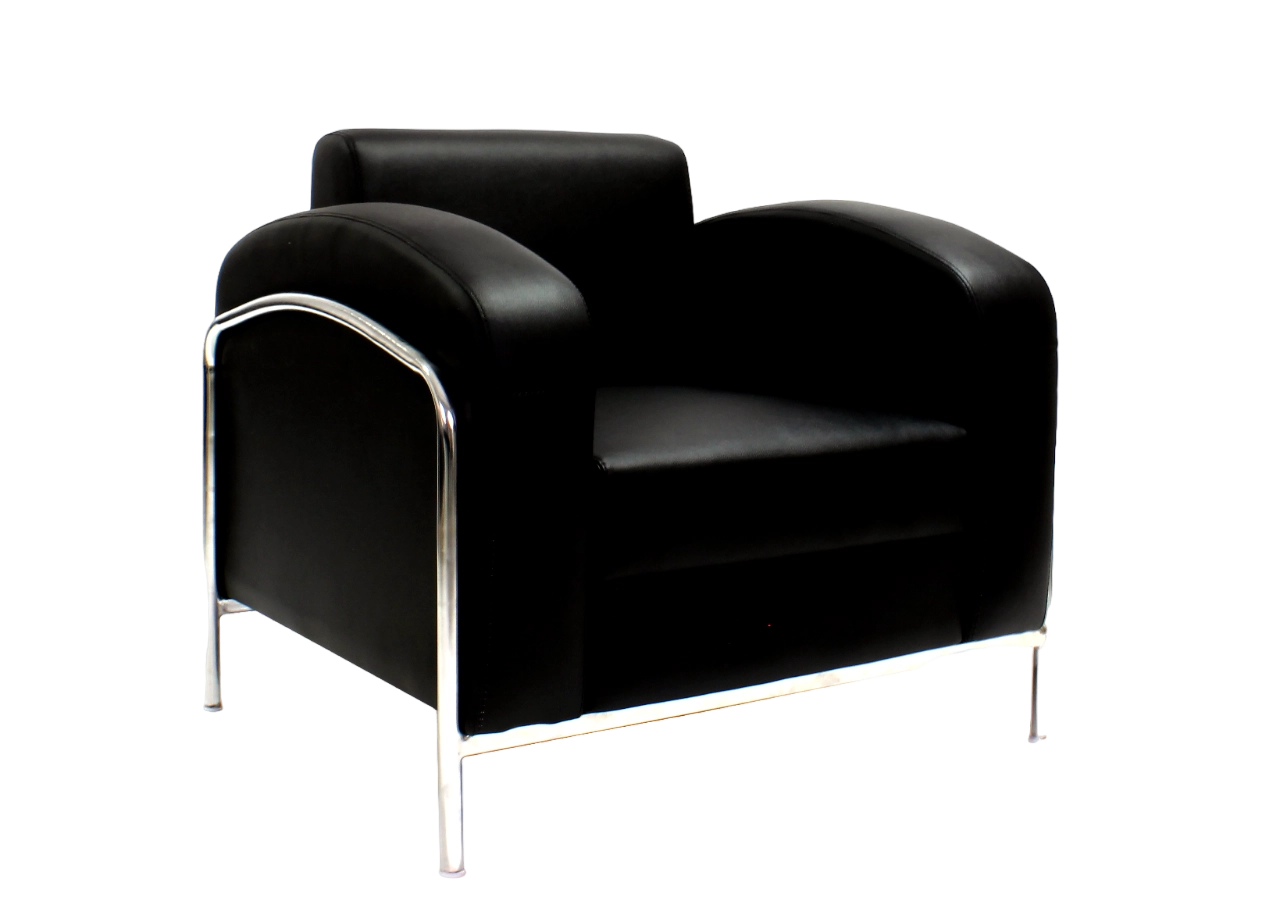 Sofa -In Black Color With Front View